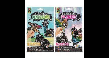 Grafix Kraskunst 10 vel Fee/Dino 25x15cm